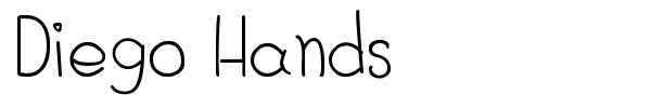 Diego Hands font preview